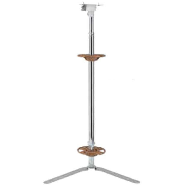 4WLS Series Telescoping Shaft Hardware for Wood Pie-Cut Lazy Susan with Two Shelves, Rev-A-Shelf