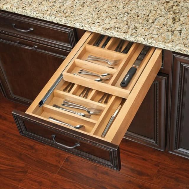 4WTCD Series Tiered Cutlery Drawer with Soft-Close, Rev-A-Shelf