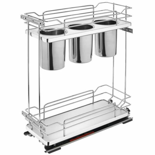 Rev-A-Shelf 5322 2-Shelf Base Cabinet Pullout Organizer with Soft-Close Slides