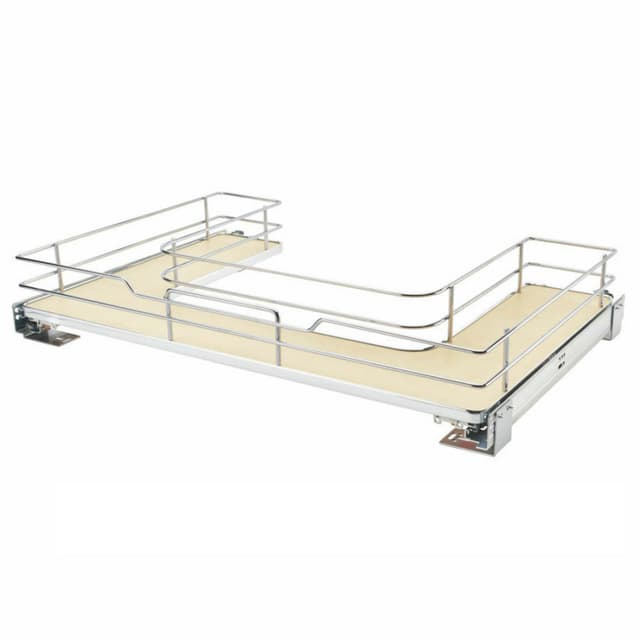 5386 Series U-Shaped Solid Bottom Pullout Shelf, Soft-Close, Rev-A-Shelf