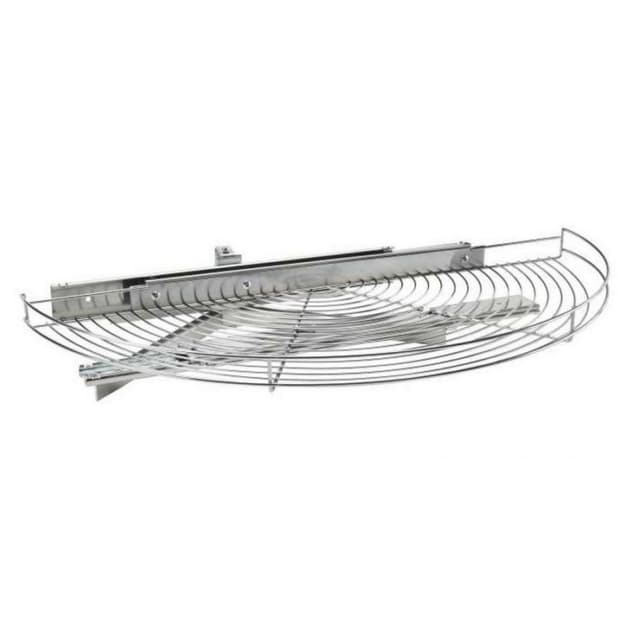 5881 Series Chrome Wire Half Moon Single Shelf Lazy Susan, Rev-A-Shelf