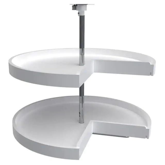 Rev-A-Shelf 6942 Series Polymer Pie-Cut Susan, 2 Tray Set with Hardware