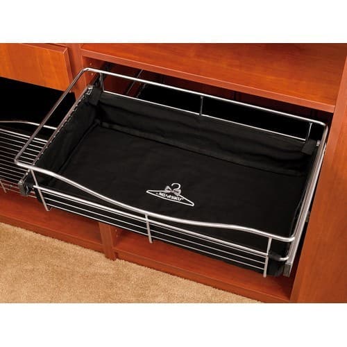 Rev-A-Shelf CBL Series 30" Wide Black Cloth Closet Basket Liner