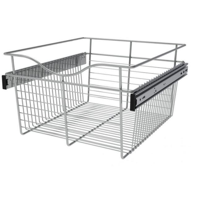 Rev-A-Shelf CB Series 30" Wide Satin Nickel Wire Pullout Baskets