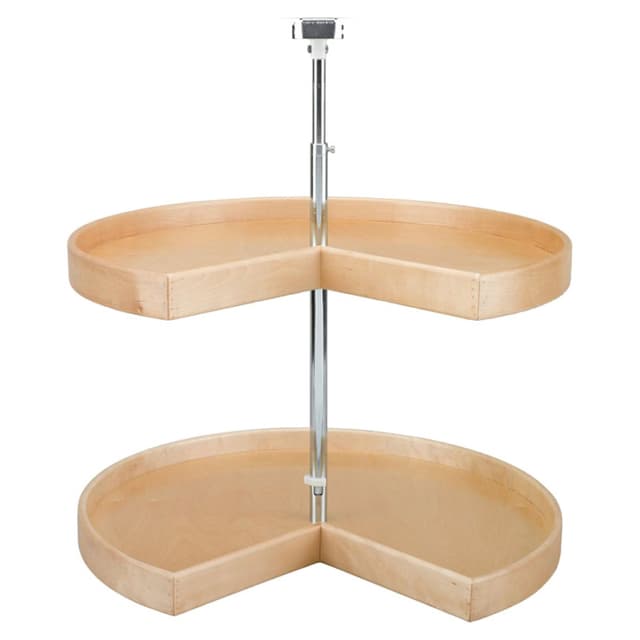 Rev-A-Shelf LD-4NW-901 Series Pie Cut Lazy Susan, 2 Tray Set with Hardware