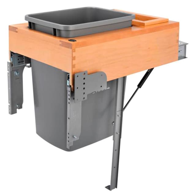 4WCTM-12INDM-1 Series Top Single Bin Mount Waste Container, Rev-A-Shelf