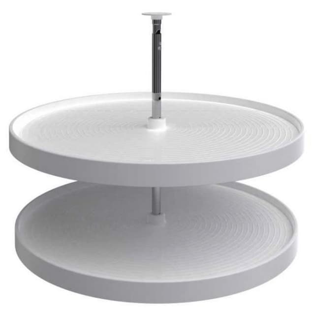 Rev-A-Shelf LD-2062 Series Full Circle Lazy Daisy Wall Susan 2 Tray Set with Bottom Mount Hardware