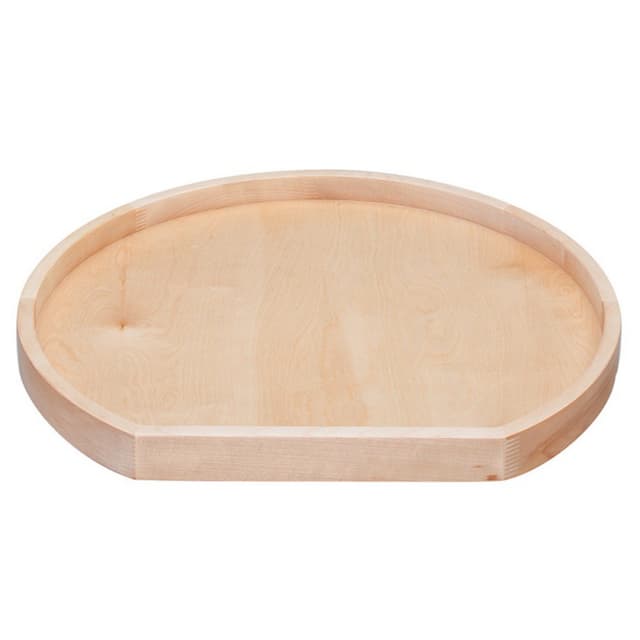 Rev-A-Shelf 7001 Series Polymer D-Shape Lazy Susan Trays Only, Bulk Pack of 12