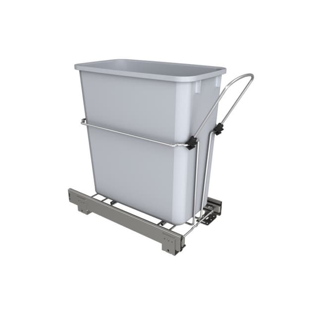 RUKD Series Bottom Mount 20 Quart Universal Waste Container, Rev-A-Shelf