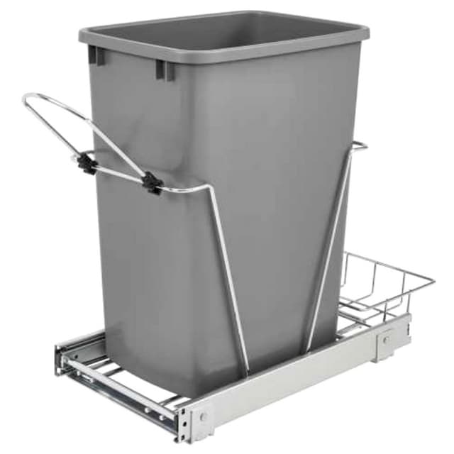 RV-12KD Series Bottom Mount Pull-Out Waste Container, Wire, Rev-A-Shelf