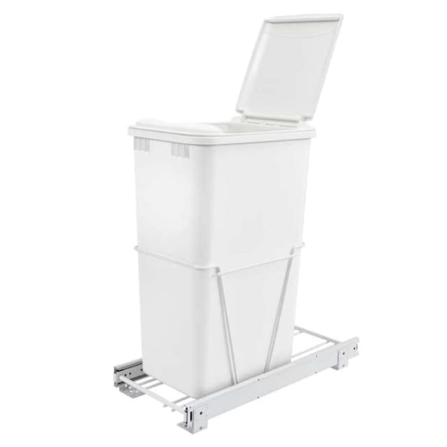 RV-12PB-50 Series Bottom Mount Pull-Out Waste Container, Wire, Rev-A-Shelf