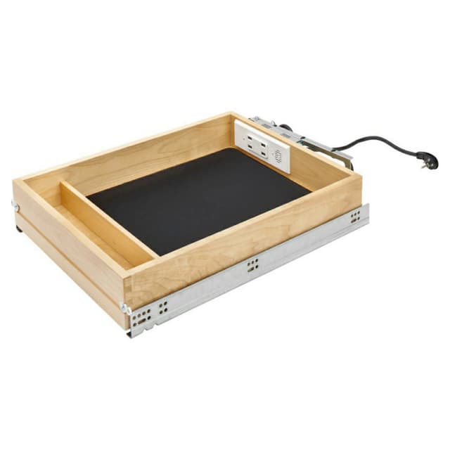 4WCDB Series Charging Drawer, Soft Close w/USB Rev-A-Shelf