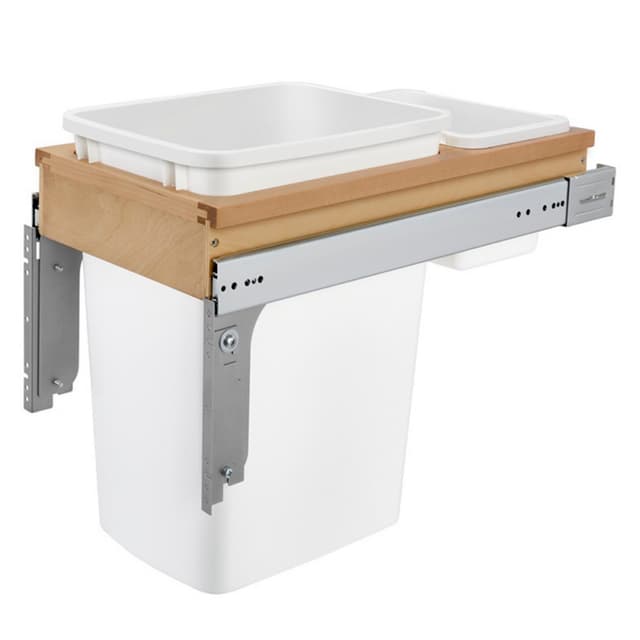 4WCTM-12DM1-162 Series Top Single Bin Mount Waste Container, Rev-A-Shelf