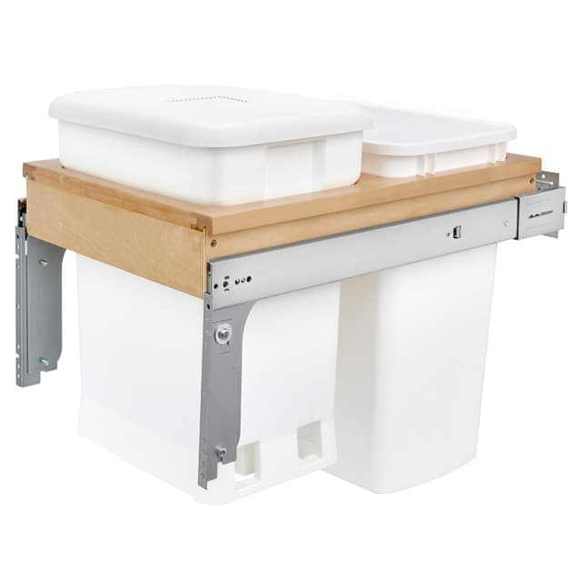 Rev-A-Shelf 4WCTM-CK Series Top Mount Double Bin Waste Container