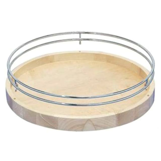 Rev-A-Shelf 4WLS401CF Series Full-Circle Single Tray Lazy Susan with Fence and Bearing
