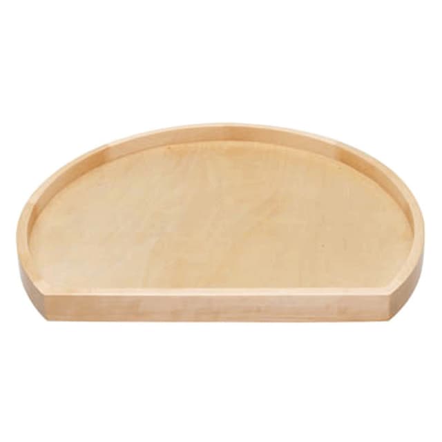 Rev-A-Shelf 4WLS-201 Series Wood D-Shape Lazy Susan, Tray with Bearing