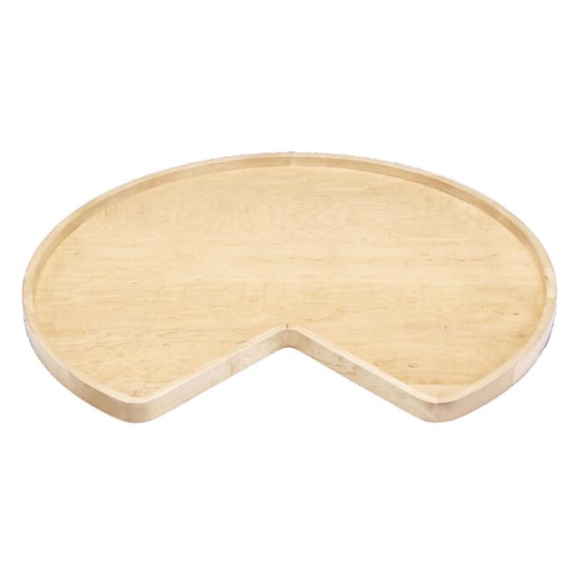 Rev-A-Shelf 4WLS-401 Series Wood Kidney Shape Lazy Susan Tray with Bearing