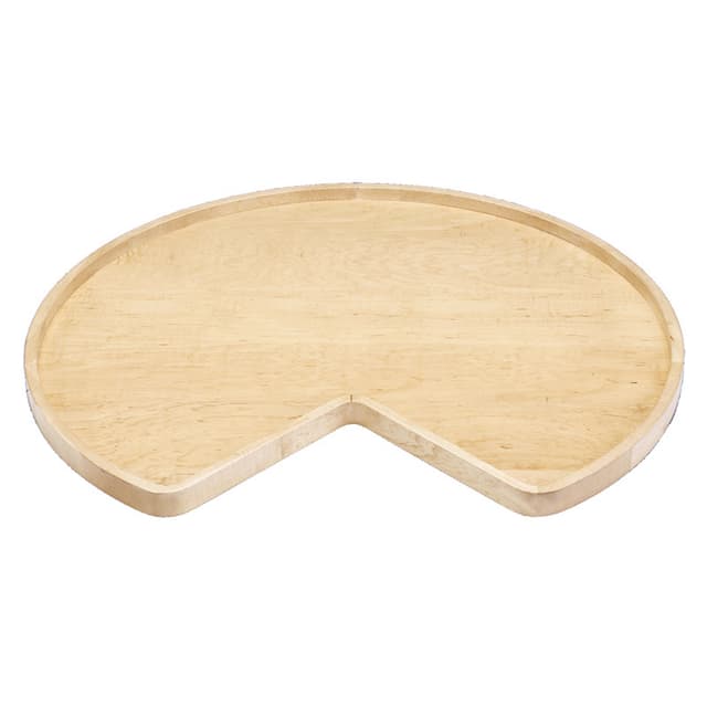 Rev-A-Shelf 4WLS-441 Series Wood Kidney Shape Lazy Susan, Tray Only, Bulk Pack of 8