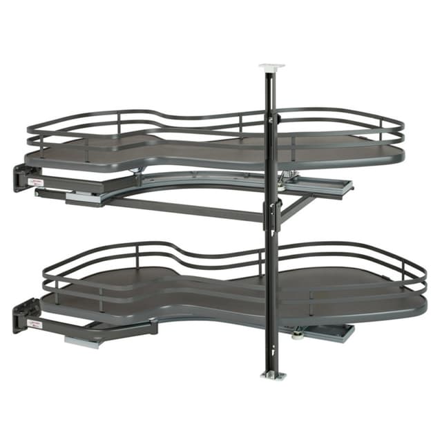 5372 Series The Cloud Organizer for Blind Corner with 15" Opening, Fog, Rev-A-Shelf