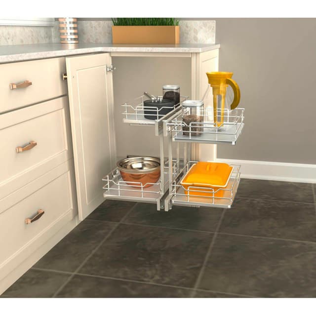 53PSP3 Series Solid Bottom Blind Corner Optimizer, Rev-A-Shelf