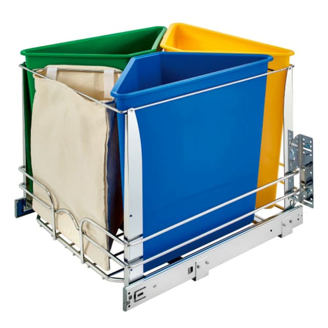 Rev-A-Shelf 5BBSC Series Recycle Center with Soft-close Over-extension Slides