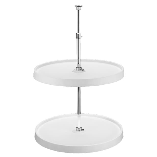 Rev-A-Shelf 6012 Series Full Circle Lazy Susan for Wall Cabinets, 2 Tray Set with Hardware