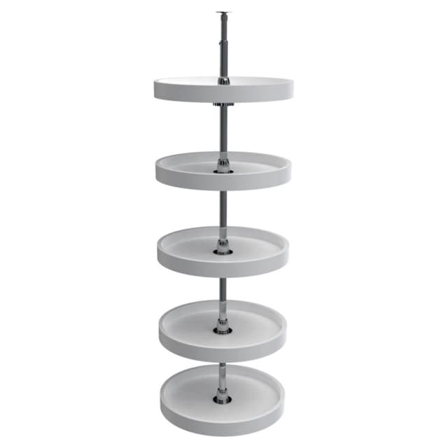 Rev-A-Shelf 6065 Series Polymer Full Circle Pantry Lazy Susan, 5 Tray Set with Hardware