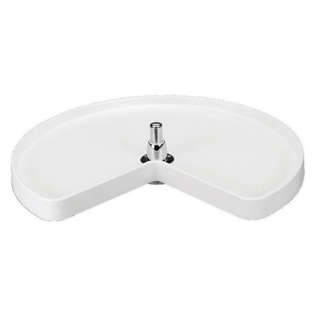 Rev-A-Shelf 6421 Series Polymer Kidney Shaped Lazy Susan Tray with Hardware