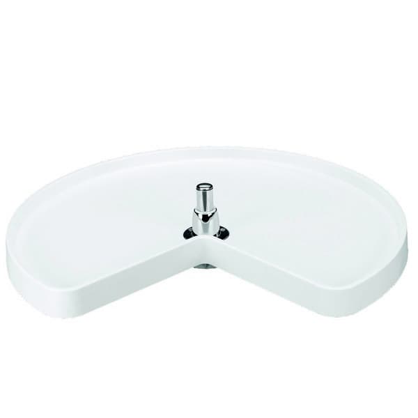Rev-A-Shelf 6465 Series Polymer Kidney Lazy Susan, Trays with Bottom Mount Hardware, Bulk Pack of 5 Sets