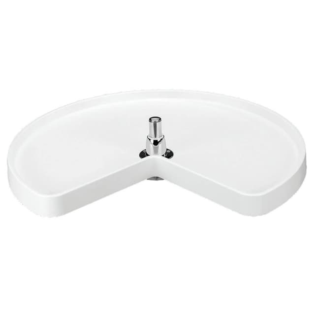 Rev-A-Shelf 6465 Series Polymer Kidney Lazy Susan, Trays with Bottom Mount Hardware, Bulk Pack of 5 Sets