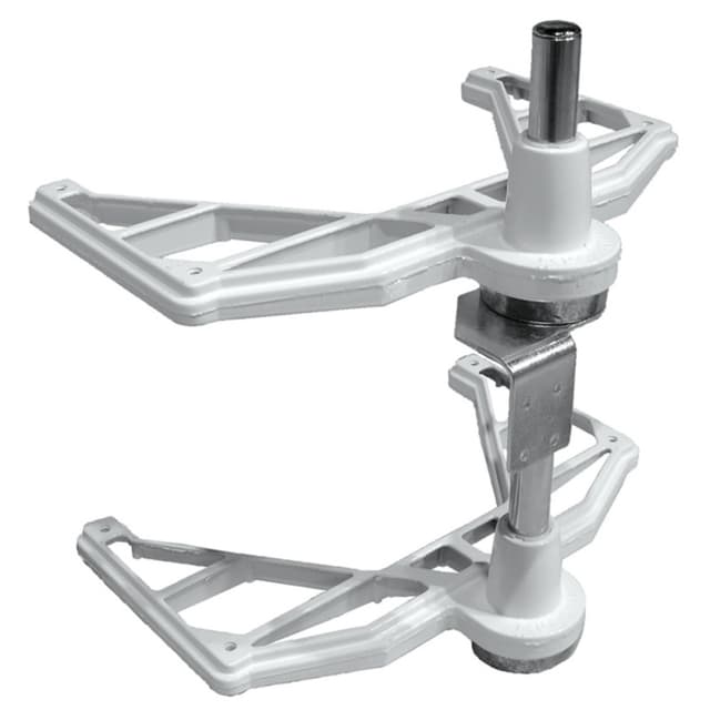 6842 Series Polymer Half Moon 2 Shelf Lazy Susan, Rev-A-Shelf