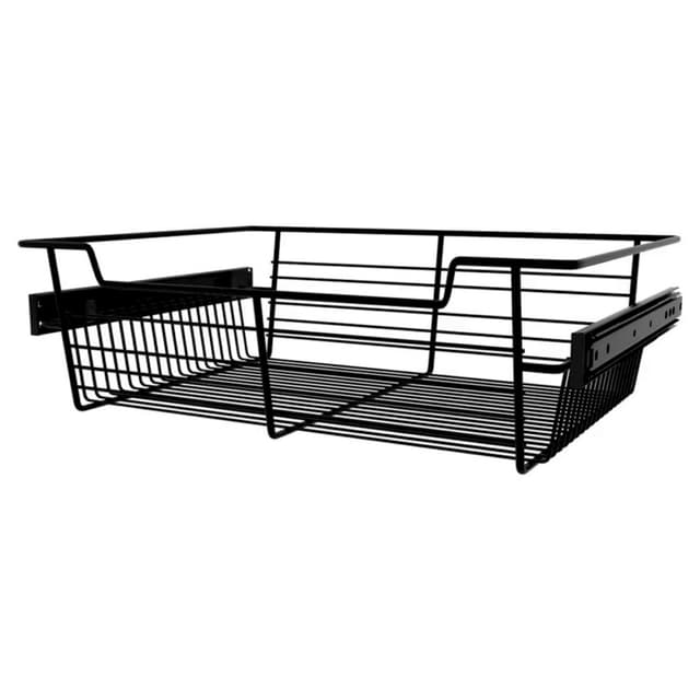 Sidelines CBSL 18" Wide Matte Black Closet Basket Pullout