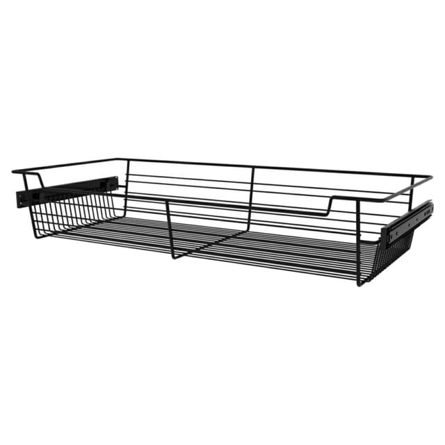 Sidelines CBSL 30" Wide Matte Black Closet Basket Pullout