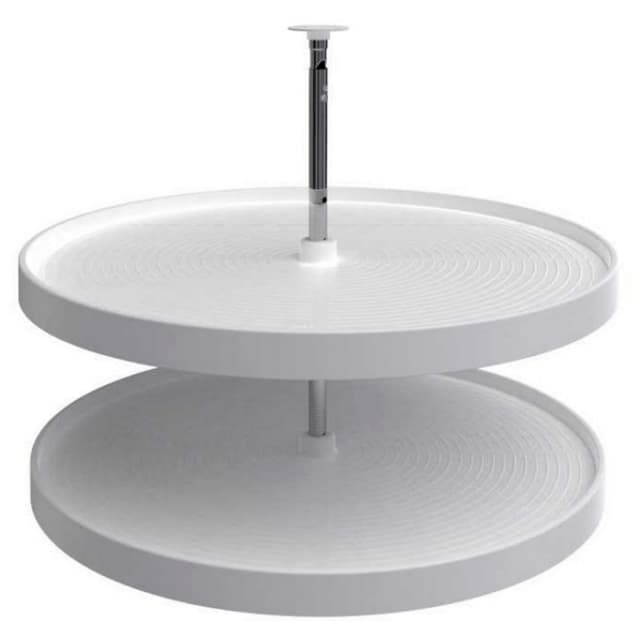 Rev-A-Shelf LD-2062 Series Full Circle Lazy Daisy Wall Susan 2 Tray Set with Hardware