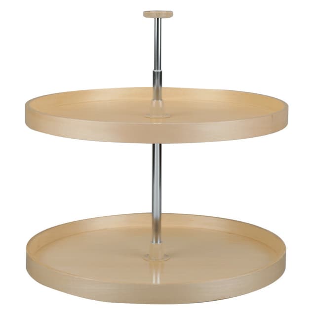 Rev-A-Shelf LD-4BW-062 Series Banded Wood Full Circle Lazy Susan, 2 Tray Set with Hardware