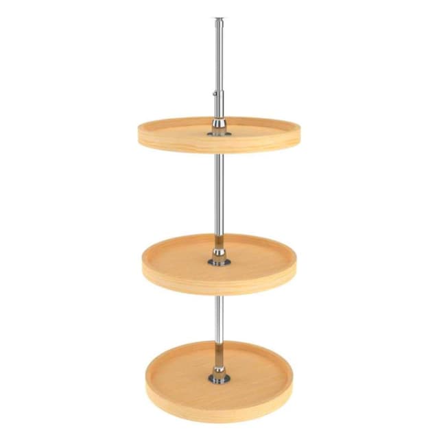 Rev-A-Shelf LD-4NW-073 Series Wood Full Circle Lazy Susan for Wall Cabinets
