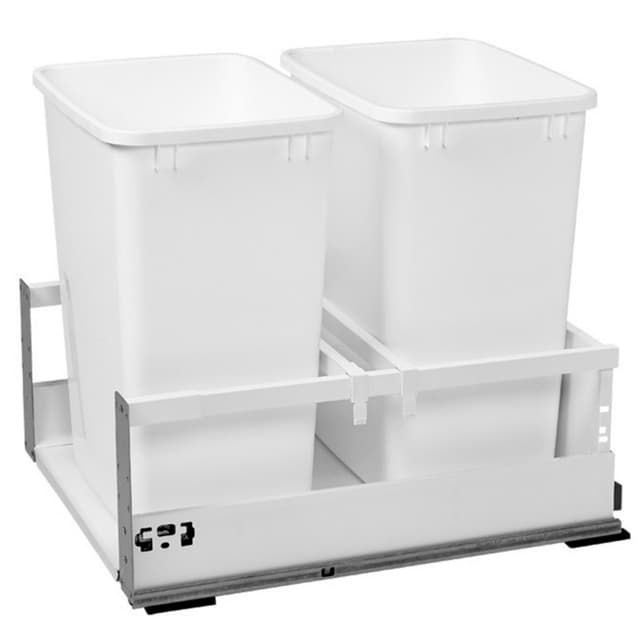 TWCSC Series TANDEMBOX Double 35 Quart Bin Bottom Mount Waste Container, Rev-A-Shelf