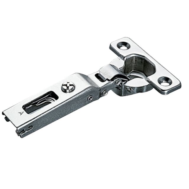 Salice Series 400 94˚ Opening Mini Hinge, 38mm Bore Pattern, Self-Closing, Full Overlay, Nickel-Plated, Screw-On