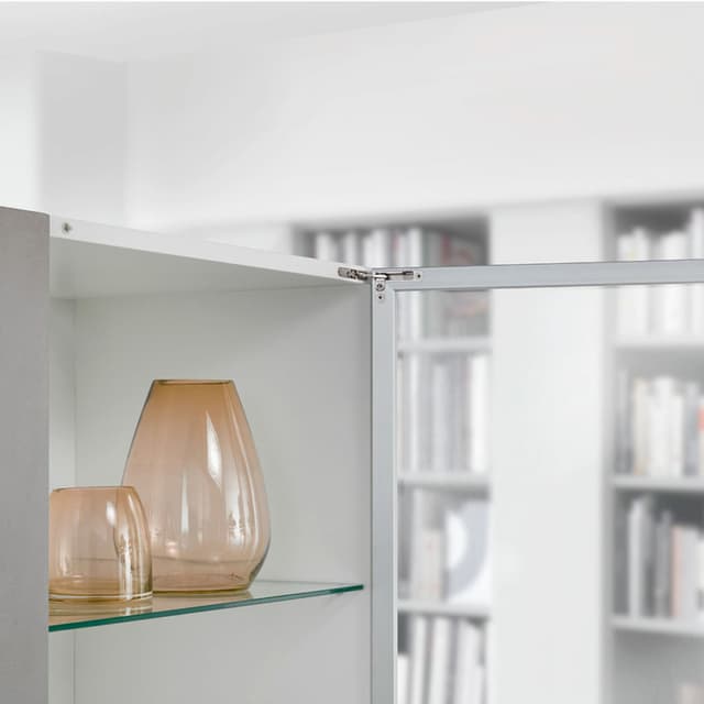 105˚ Opening Integrated Push-to-Open Air Hinge, Titanium