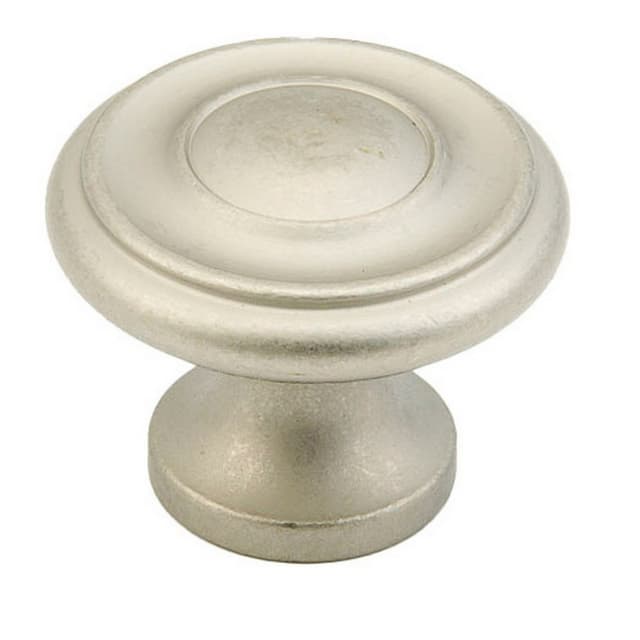 Schaub Traditional Designs Series Distressed Nickel 1-1/4" (32 mm) Diameter Knob, - 703-DN