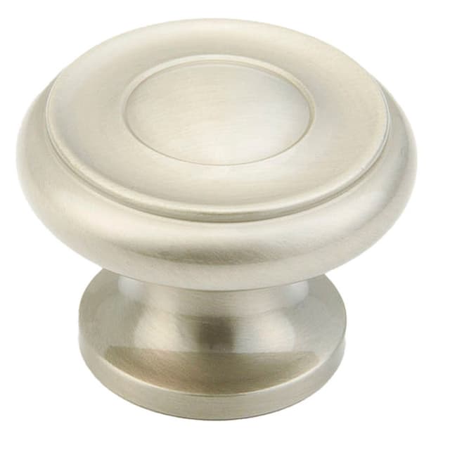 Schaub Traditional Designs Series Satin Nickel 1-1/2" (38 mm) Diameter Knob, - 704-15