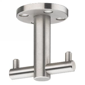 3796 Swiveling Under-Mount Hooks, Stainless Steel 2-3/8" Dia., Stainless Steel Grade 303