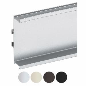 Handle-Free Hardware 3913-290 C-Channel, Black 3/4" Width, Aluminum