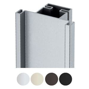 Handle-Free Hardware 3915-290 Vertical Channel, Nickel Color 1-5/8" Width, Aluminum