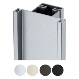 Handle-Free Hardware 3915-290 Vertical Channel, Dark Bronze 1-5/8" Width, Aluminum