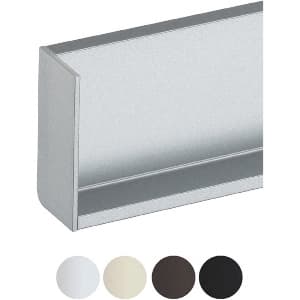 Schwinn 6K377 Series 2-1/4 in (57 mm) Long Anodized Nickel L Cap Rectangular Right, - 59269