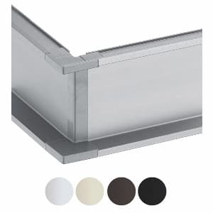 Schwinn 6K400 Series 1-1/8 in (29 mm) Wide Dark Bronze C-Channel Outer Corner, - 59290