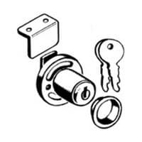 Selby Furniture Hardware Drop-Flap Lock, 3/4" Hole Cylinder L9411N