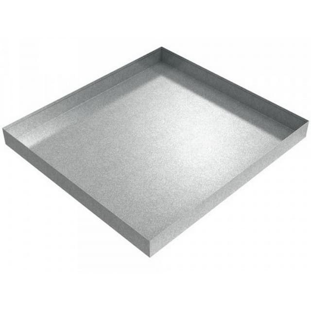 Compact Washer Drip Pan, Galvanized Steel, Killarney Metals