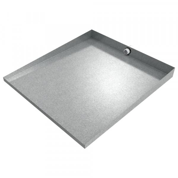Compact Washer Drip Pan, Galvanized Steel, Killarney Metals
